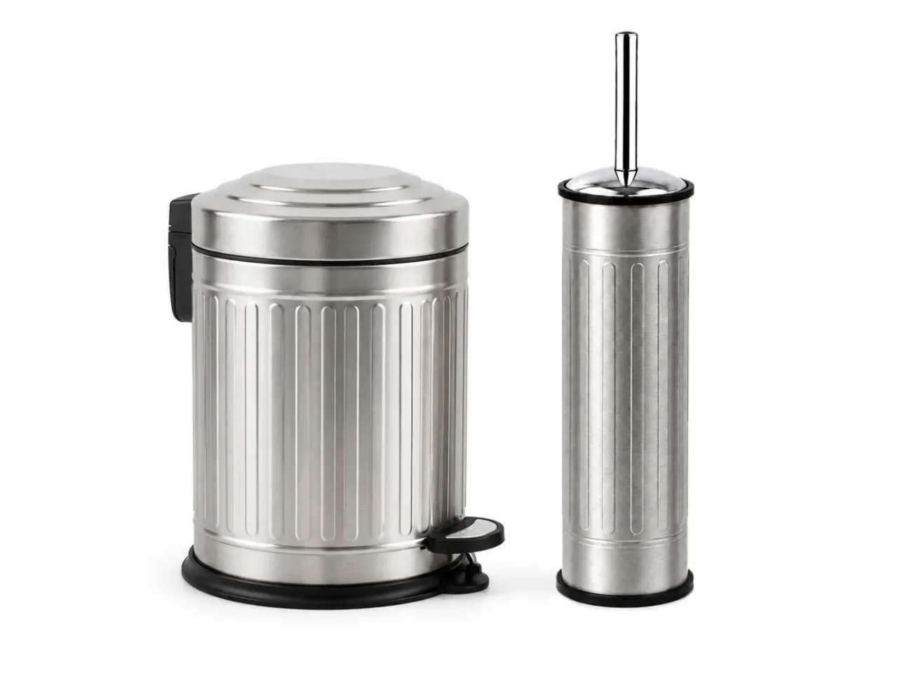 Vintage 2-Piece 5 Lt Stainless Steel Bathroom Set (Grade 430)