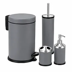 4'lü Banyo Seti 5 Lt Gri