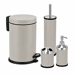 4'lü Banyo Seti 5 Lt Bej