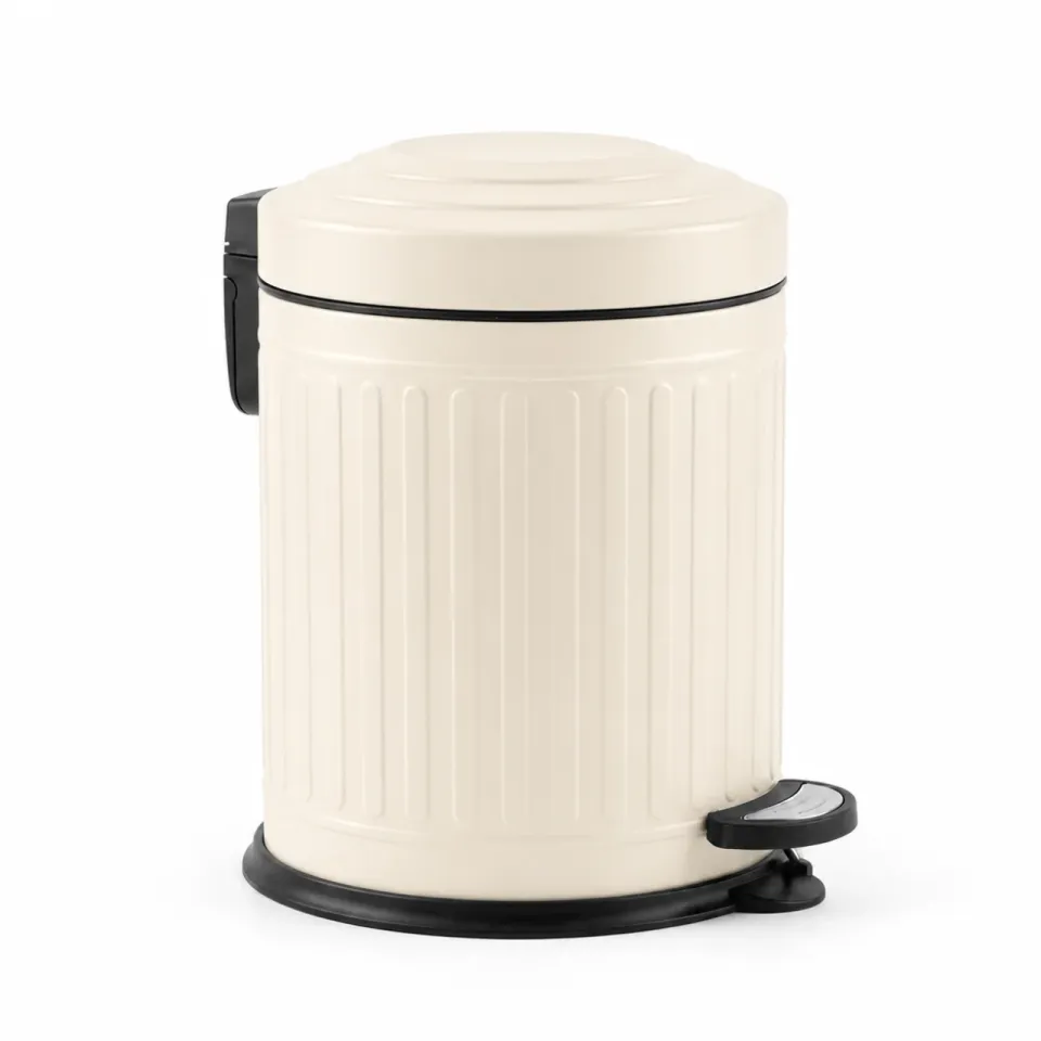 Vintage 5 Lt Cream Waste Bin
