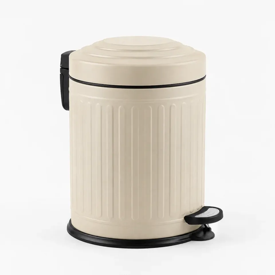 Vintage 5 Lt Beige Soft-Close Waste Bin