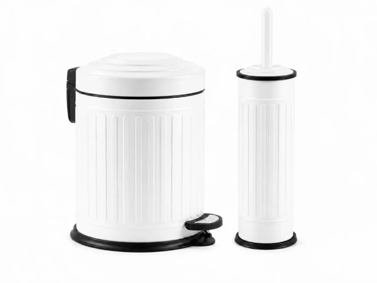 Vintage 2-Piece Bathroom Set 5 L White